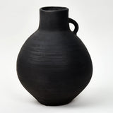 Lilys 11" Earthy Gray Pottery Globular Vase Small 8064-12