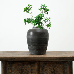 Lilys Approx 11" Earthy Gray Vase With Three Lines 8064-17