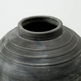 Lilys Approx 11" Earthy Gray Round Vase With Three Lines 8064-21