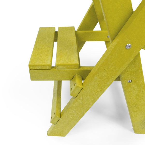 English Elm Harbor Point Recycled Hdpe Outdoor Folding Bar Stool Patio Deck All Season Seating Yellow B2745P409653