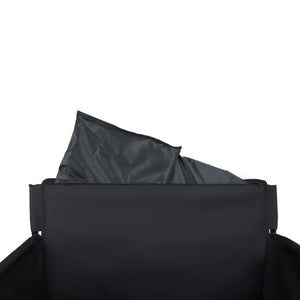 English Elm 3-in-1 Convertible Folding Utility Wagon with Bench Seat Carbon Steel Heavy Duty Black W2932P315006