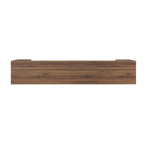English Elm 62.99-inch Farmhouse Console Table Slim Entryway Sofa Accent with Rustic Wood Finish Walnut W1706P399684