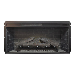 English Elm 36 Inch Infrared Quartz Fireplace Insert with Trim Kit 3d Ember Bed Touch Control W1769P405042