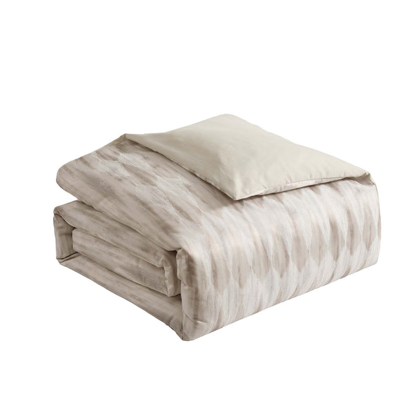 English Elm Milan 10-Piece King Comforter Set In Tan - Elegant Woven Jacquard With Coordinated Accessories For Style B340P341916