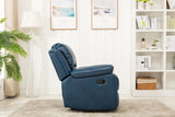 Comfort Pointe Clifton Navy Blue Leather Gel Glider Rocker Recliner Navy Blue