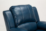 Comfort Pointe Clifton Navy Blue Leather Gel Glider Rocker Recliner Navy Blue