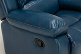 Comfort Pointe Clifton Navy Blue Leather Gel Glider Rocker Recliner Navy Blue