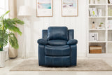 Comfort Pointe Clifton Navy Blue Leather Gel Glider Rocker Recliner Navy Blue