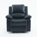 Comfort Pointe Clifton Midnight Blue Leather Gel Glider Rocker Recliner Midnight Blue 8070-14