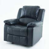 Comfort Pointe Clifton Midnight Blue Leather Gel Glider Rocker Recliner Midnight Blue 8070-14