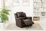 Comfort Pointe Clifton Burnished Brown Leather Gel Glider Rocker Recliner Burnished Brown