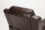 Comfort Pointe Clifton Burnished Brown Leather Gel Glider Rocker Recliner Burnished Brown