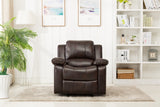 Comfort Pointe Clifton Burnished Brown Leather Gel Glider Rocker Recliner Burnished Brown