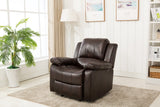 Comfort Pointe Clifton Burnished Brown Leather Gel Glider Rocker Recliner Burnished Brown