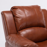 Comfort Pointe Clifton Caramel Leather Gel Glider Rocker Recliner Caramel