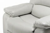 Comfort Pointe Clifton Ivory Leather Gel Glider Rocker Recliner Ivory