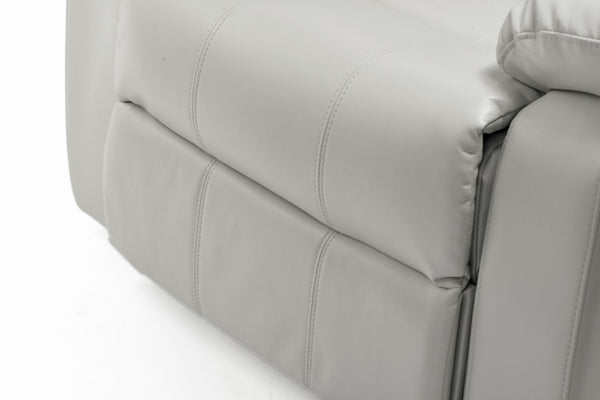 Comfort Pointe Clifton Ivory Leather Gel Glider Rocker Recliner Ivory