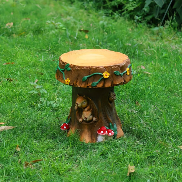 English Elm 14" Pineapple Resin Stool Sculpted Tropical Accent for Patio Balcony or Living Room W5709P460842