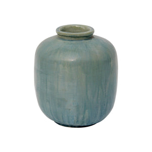 Lilys Vintage Style Blue-Green Ceramic Pot 8075-1