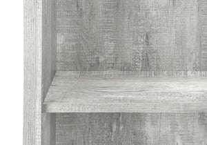 English Elm Bookshelf, 5-Tier Modern Etagere with 3 Adjustable Shelves and Reclaimed Wood-Look Finish, Compact Grey 50 L x 15 W x 7 H B2710P219743