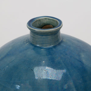 Lilys Blue Vintage Style Blue-Green Ceramic Plum Vase 8078-2