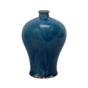 Lilys Blue Vintage Style Blue-Green Ceramic Plum Vase 8078-2