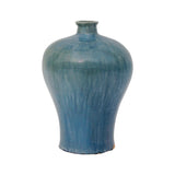 Lilys Blue Vintage Style Blue-Green Ceramic Plum Vase 8078-2