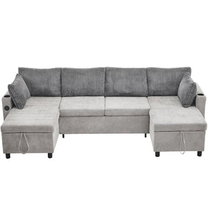 English Elm Swivel Barrel Accent Chair Chenille Tufted Round Club Seat for Living Room Lounge Grey N719S002230E