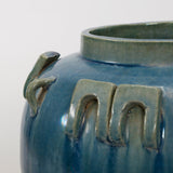 Lilys Vintage Style Blue-Green Ceramic Pot With Six Loop 8079-1