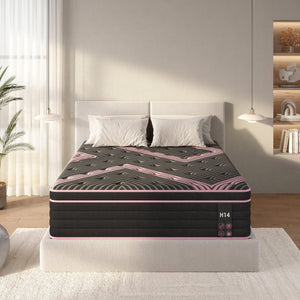 English Elm Queen Hybrid Mattress 10 Inch Pocketed Coil Memory Foam Medium Firm Cooling Sleep W2889P423136
