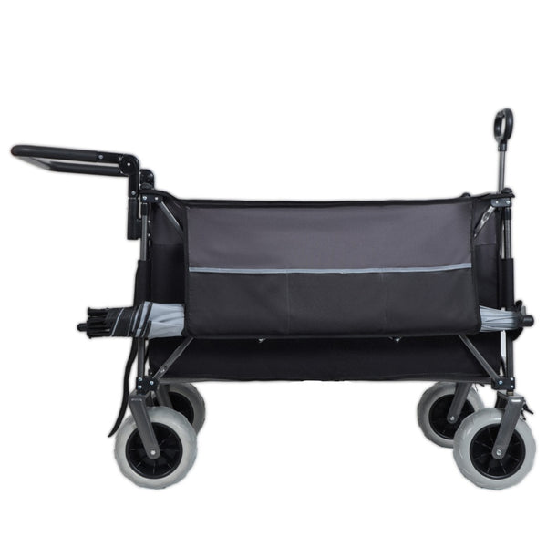English Elm Multi-functional All-terrain Folding Wagon with Balloon Tires and 300l Outdoor Capacity W2932P317114