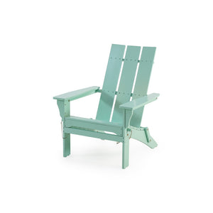 English Elm Zuma Solid Acacia Foldable Adirondack Chair Rustic Outdoor Lounger for Deck or Patio Mint 68319.00MNT
