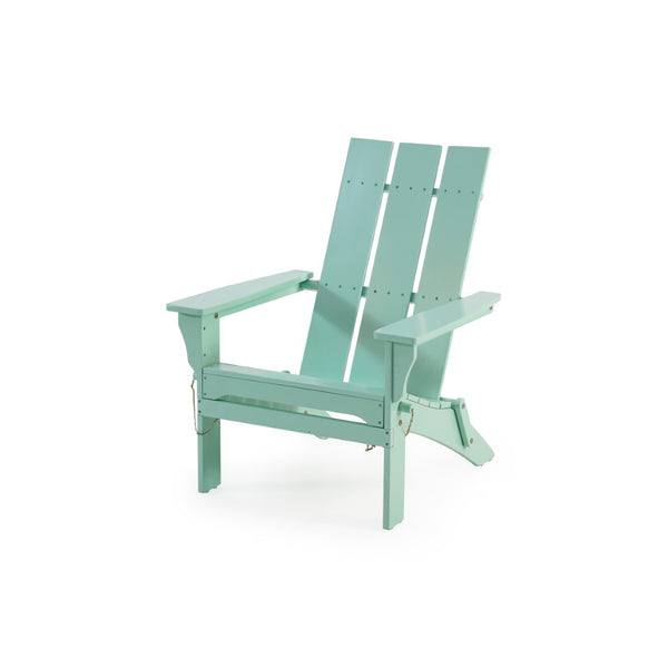 English Elm Zuma Solid Acacia Foldable Adirondack Chair Rustic Outdoor Lounger for Deck or Patio Mint 68319.00MNT