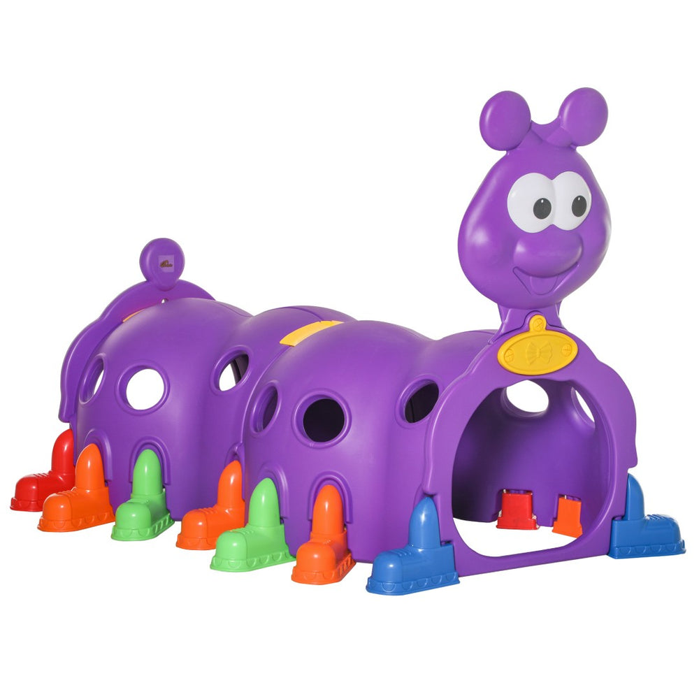 English Elm Qaba Caterpillar Crawl Tunnel Toddler Climbing Structure Hdpe Indoor Outdoor Play W2225P217341