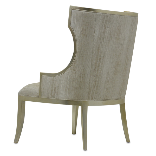 Garson Silver Armchair - Chic Wingback Design in Fresh Files Linen for Timeless Elegance & Comfort