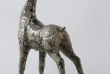 Lilys Bronze Holiday Reindeer Candle Holder With Silver Inlay 8082