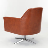 Comfort Pointe Phoenix Caramel Leather Gel Swivel Armchair Caramel / Nickel