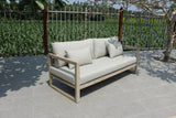 VIG Furniture Renava Calm - Outdoor Grey + Acacia Sofa Set VGATRASF-229