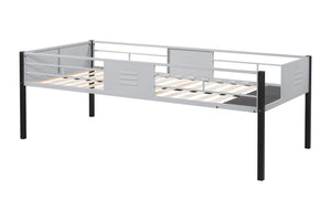 English Elm Triple Bunk Bed Steel Frame with Wood Slats Converts to Three Twin Beds W427S00071
