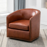 Comfort Pointe Tyler Swivel Arm Chair Caramel