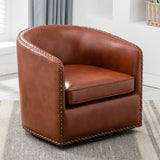 Comfort Pointe Tyler Swivel Arm Chair Caramel