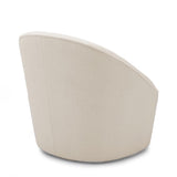 Comfort Pointe Andria Boucle Swivel Chair Milky White