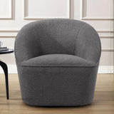 Comfort Pointe Andria Boucle Swivel Chair Grey