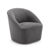 Comfort Pointe Andria Boucle Swivel Chair Grey