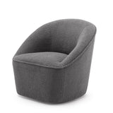 Comfort Pointe Andria Boucle Swivel Chair Grey