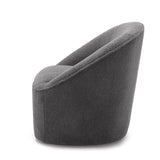 Comfort Pointe Andria Boucle Swivel Chair Grey