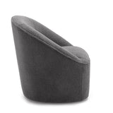 Comfort Pointe Andria Boucle Swivel Chair Grey