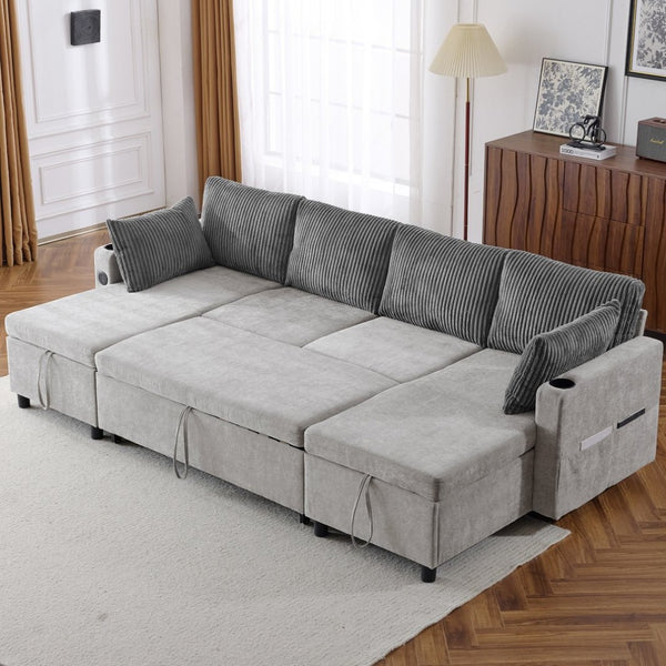 English Elm Swivel Barrel Accent Chair Chenille Tufted Round Club Seat for Living Room Lounge Grey N719S002230E