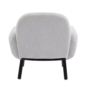 English Elm Christopher Knight Home® - Audrey Ergonomic Armchair with Plush Cushion and Solid Wood Frame for Stylish, Durable Comfort Grey 33.25 L x 29.75 W x 16.75 H N776P291712G