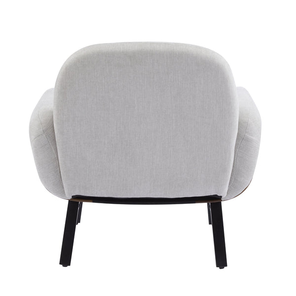 English Elm Christopher Knight Home® - Audrey Ergonomic Armchair with Plush Cushion and Solid Wood Frame for Stylish, Durable Comfort Grey 33.25 L x 29.75 W x 16.75 H N776P291712G